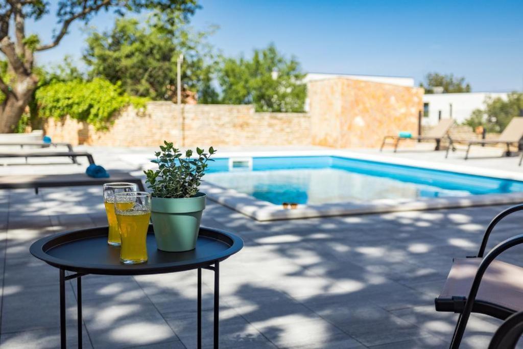 Cesare Apartment, With Swimming Pool And Sea View Liznjan Ngoại thất bức ảnh
